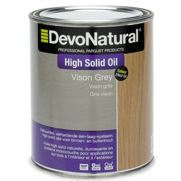 Devo High Solid Oil vison grijs 1 L