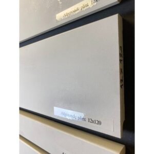 MDF afgeronde plint wit 12 x 120 mm