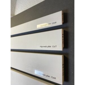 MDF afgeronde plint wit 12 x 40 mm