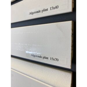 MDF afgeronde plint wit 15 x 70 mm