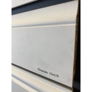 MDF doucine plint wit 15 x 119 mm