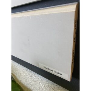 MDF kraalplint wit 18 x 120 mm