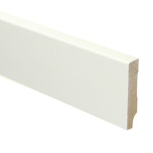 MDF afgeronde plint wit 18 x 90 mm