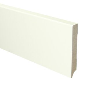 MDF afgeronde plint wit 18 x 120 mm