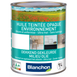 Blanchon dekkend gekleurde olie milieu zwart 1L