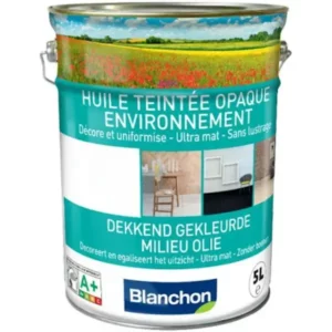 Blanchon dekkend gekleurde olie milieu zwart 5L