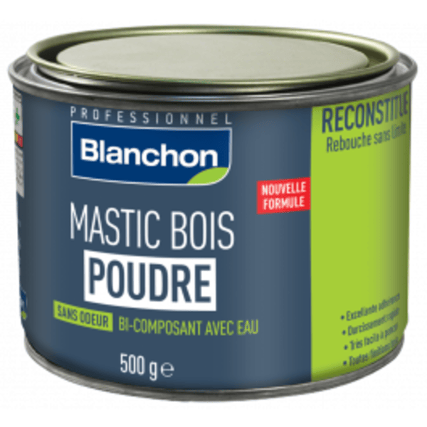 Blanchon mastiek hout poeder bicomponent heldere eik 500G