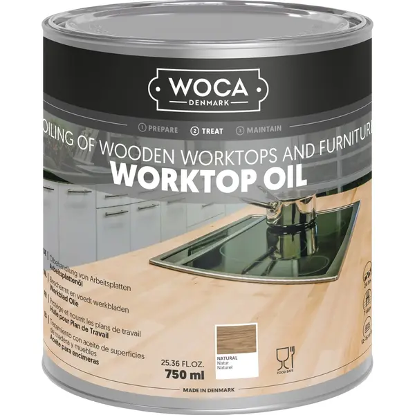 Woca werkblad olie naturel 0,75L