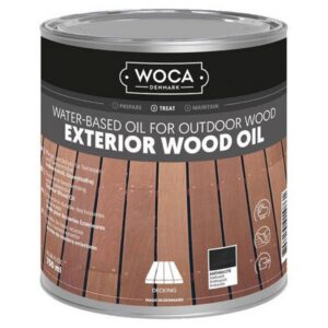 woca exterior wood oil antraciet 750ml