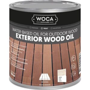 woca exterior wood oil zilvergrijs 750 ml